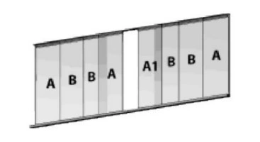Vetrata scorrevole 8 ante