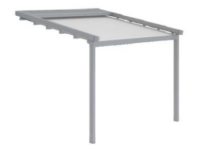 Pergola ad impacchettamento addossata Pergola ad impacchettamento addossata